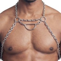 Vista previa: Svenjoyment Ketten-Harness – Detailansicht mit abnehmbarem D-Ring