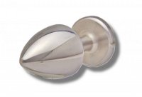 Vista previa: Buttplug 30 mm aus Edelstahl Kristall vorne