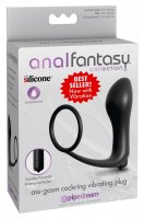 Vista previa: Ass-Gasm Cockring Plug Vibrador