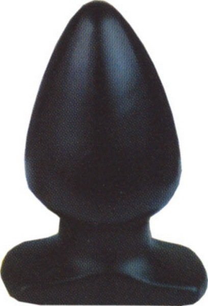 Negro plug anal en tamaño Medium 9,7x5,4cm Negro plug anal en tamaño Medium 9,7x5,4cm