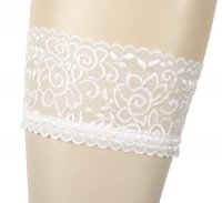 Vista previa: Medias de nailon brillante en blanco