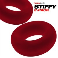Vista previa: STIFFY Paquete de 2 anillos de pene de toro - Cherry Ice