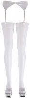 Vista previa: Medias de nylon con tirantes Blanco