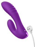 Vista previa: Mini-Rabbitvibrator Secret Lover violett – Ansicht mit USB-Ladekabel