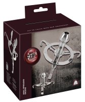 Vista previa: Hochglanzpolierter Anal Spreader aus Edelstahl, verstellbar von 4 bis 8,3 cm