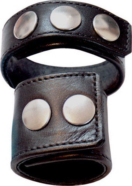 Cinturón de seguridad doble con manguito ancho para el pene