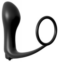 Vista previa: Ass-Gasm Cockring Plug Vibrador