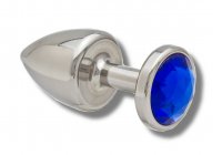 Vista previa: Buttplug aus Edelstahl mit Kristall 30mm vers. Farben