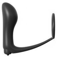 Vista previa: Ass-Gasm Cockring Plug Vibrador