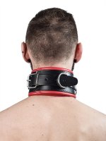 Vista previa: Collar de esclavo acolchado rojo
