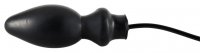 Vista previa: Hinchable plug anal de látex negro