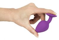 Vista previa:  Lilafarbener Analplug mit Schmuckstein 