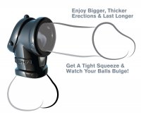 Cock Pipe mit Ballstretcher aus schwarzem TPR