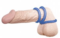 Vista previa: 3 anillos para el pene con estructura de ranura 2,6, 3,0 y 3,5 cm