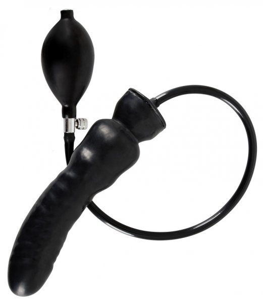 Consolador Hinchable de Látex Negro