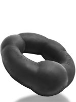 Vista previa: Oxballs THRUSTER Penisring Night Edition Schwarz – schräge Ansicht