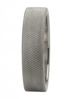 Vista previa: Cockring aus Edelstahl 15 mm breit geriffelt