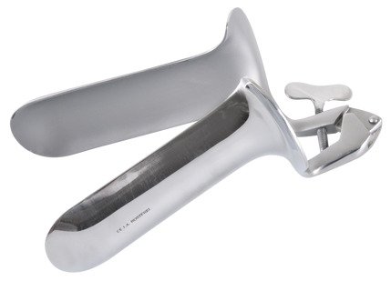 Espéculo vaginal de acero inoxidable