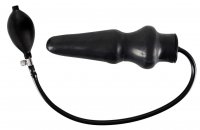 Vista previa: Hinchable plug anal de látex negro