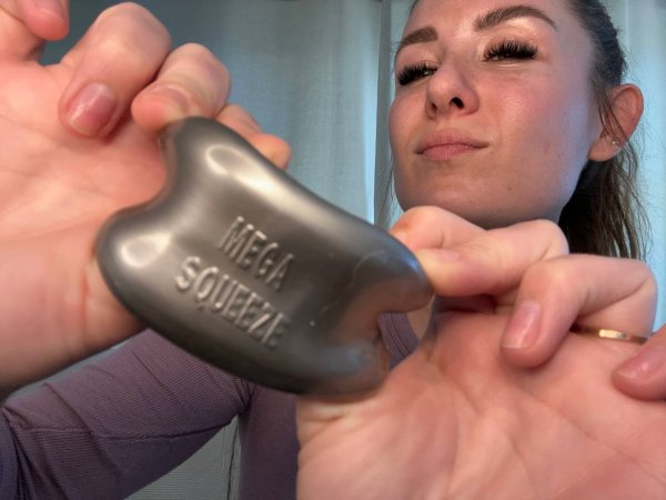 Oxballs MEGA SQUEEZE ball stretcher Plata