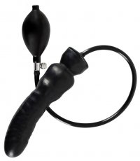Consolador Hinchable de Látex Negro schwarz