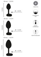 Vista previa: Vibro-plug anal Set con mando a distancia Vista previa: Vibro-plug anal Set con mando a distancia