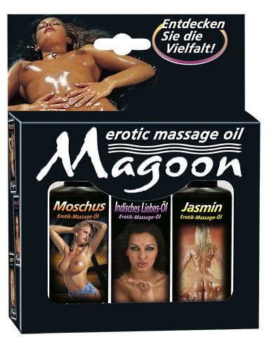 Magoon Set de 3 aceites de masaje 50 ml