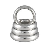 Vista previa: Cockring aus Edelstahl oval