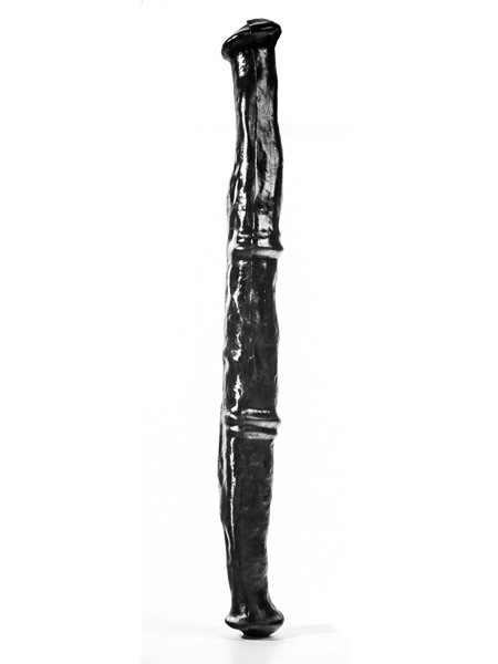 Hengst Pferde-Doppeldildo – Schwarz, Gesamtansicht