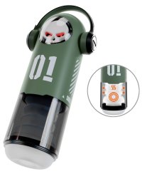 SKULL masturbator con 3 Funciones - Automático masturbator con función calor