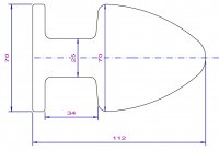 Vista previa: Buttplug Edelstahl 70 mm