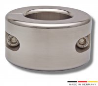 Vista previa: Ein Edelstahl Ballstretcher mit 35 mm Höhe und 620 g Gewicht auf einem weißen Hintergrund.