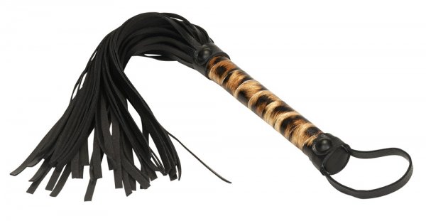 Leopard Wild Passion - Set de bondage con estampado de leopardo y flogger